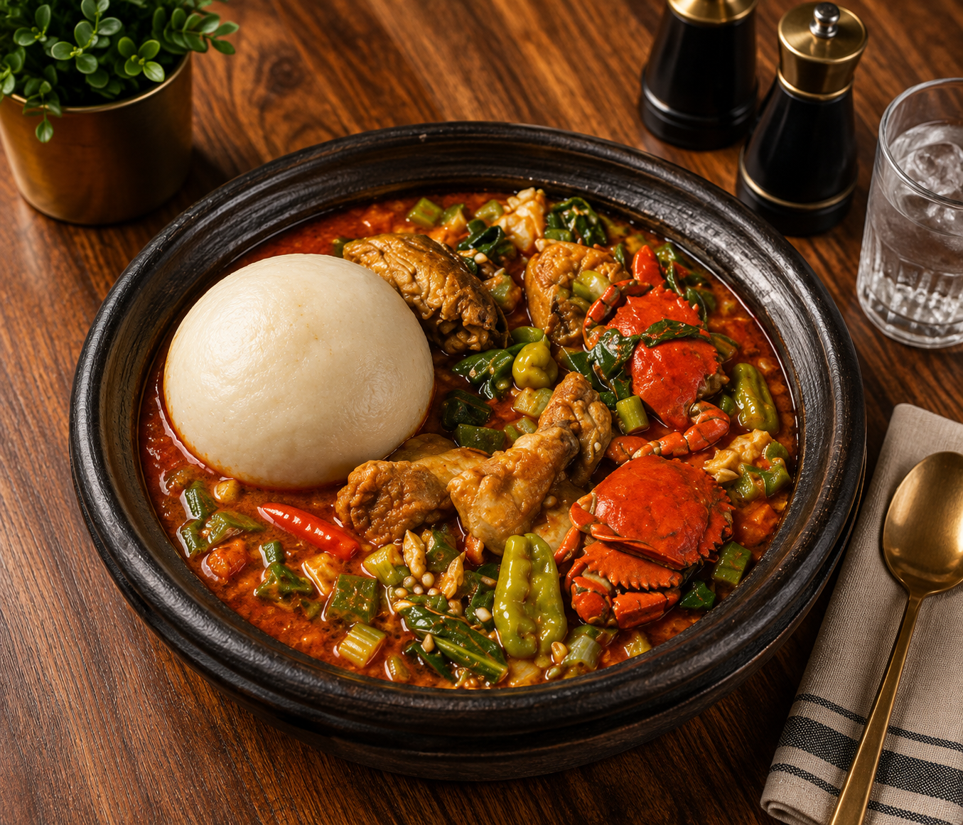 Banku with Goat