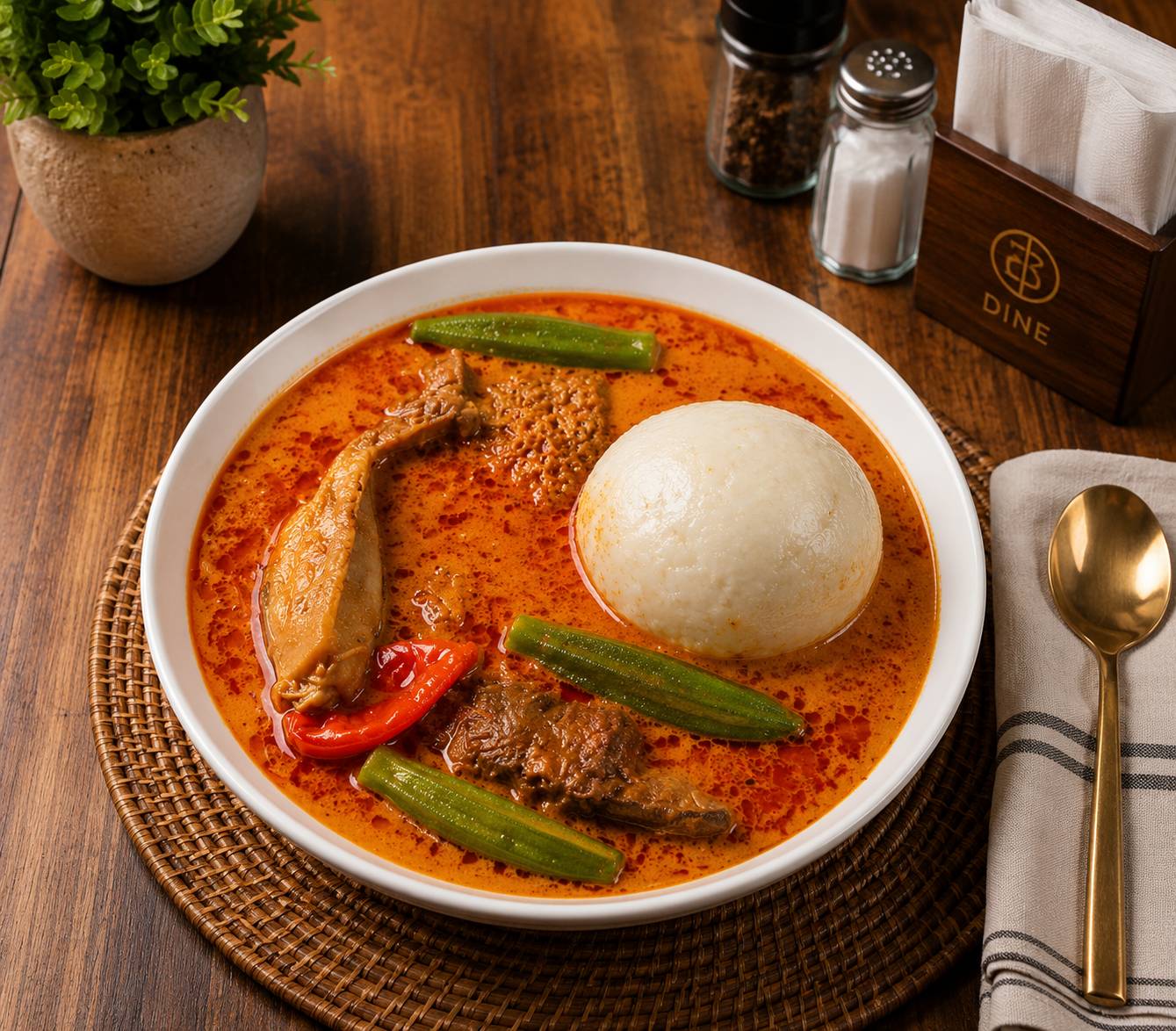 Riceball with Goat