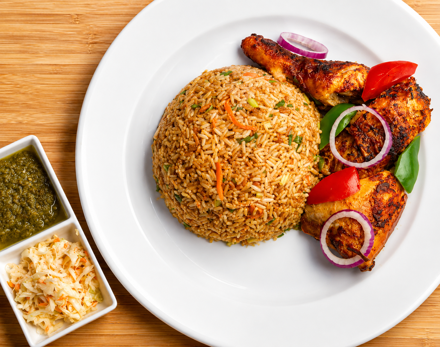 Fried Rice with Chicken Thigh